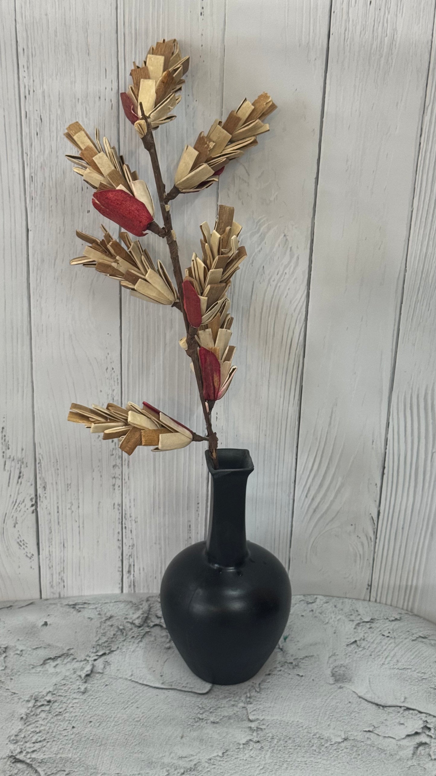 Yubi Sora Black Pot Shaped Vase Matte Finish