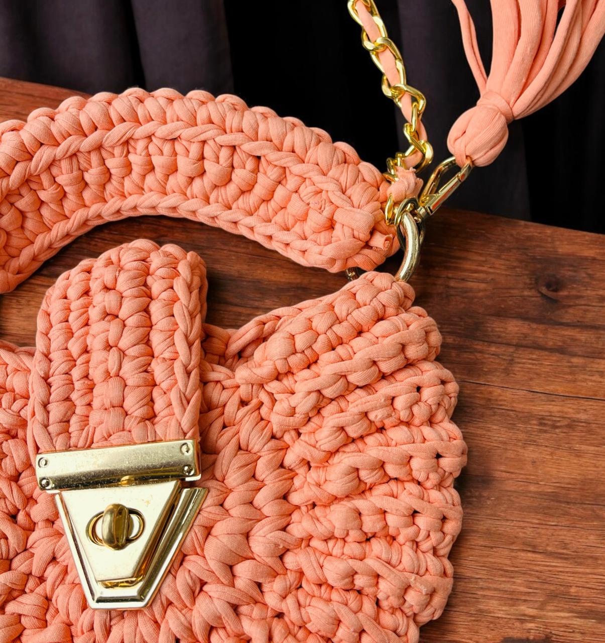 Yarn Oreo Crochet Bag Orange