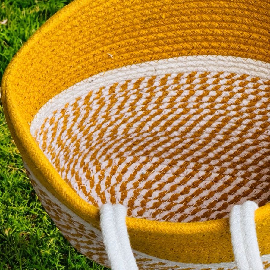 Yellow Cotton Bag by Yubi Sora