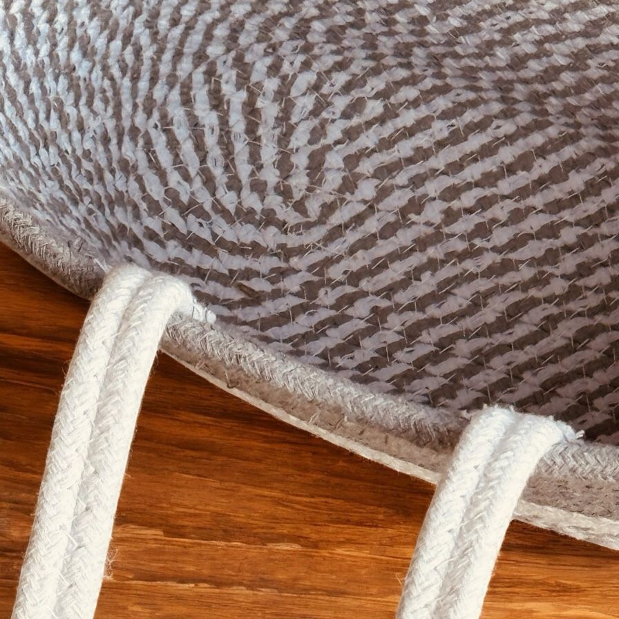 Grey Cotton Bag by Yubi Sora