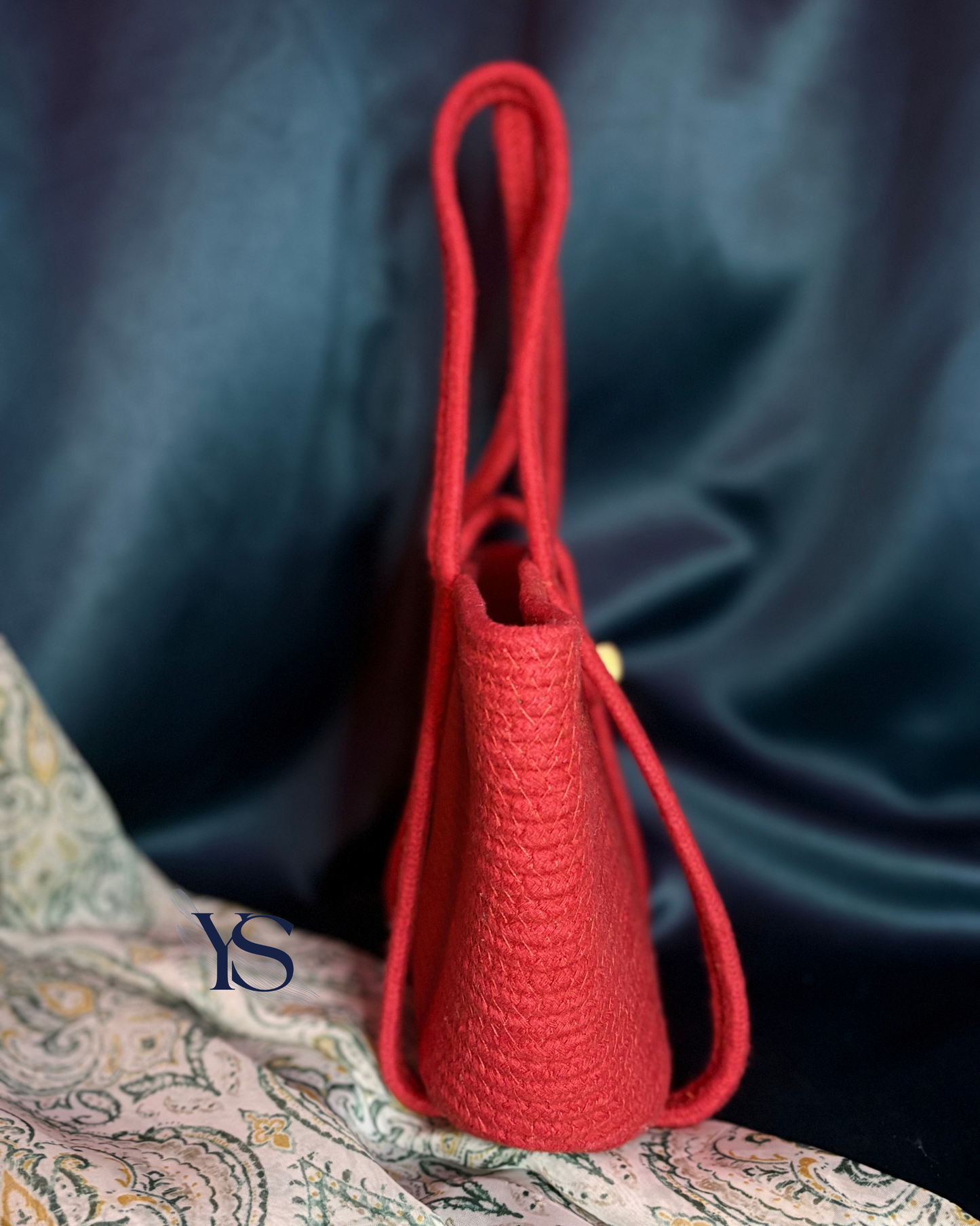 Red Solid Outdoors Bag with Bead Lock