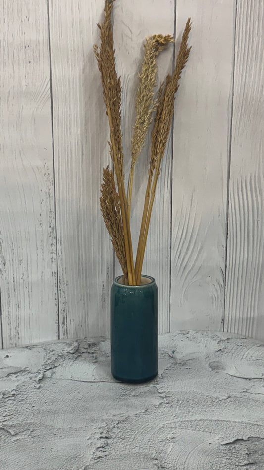 Yubi Sora Glazed Mint Can Shaped Vase