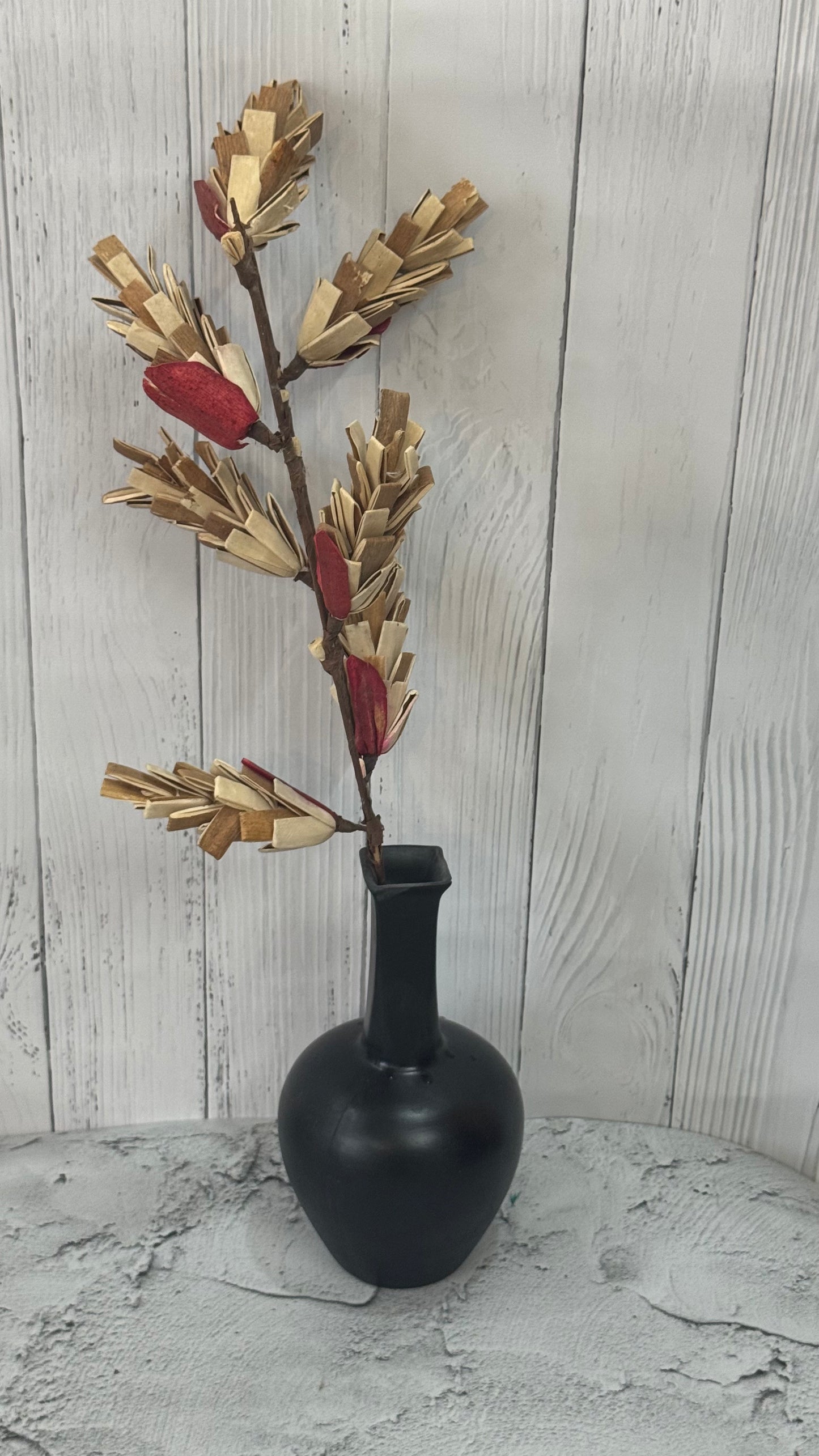 Yubi Sora Black Pot Shaped Vase Matte Finish