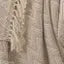 Handcrafted Beige Zig-Zag pattern Throw Blanket
