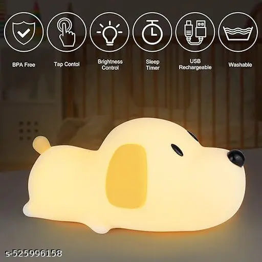 Yubi Sora Rechargeable Silicone Puppy Dog Night Lamp