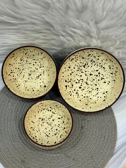 Yubi Sora - Beige Chic Bowl Set of 3