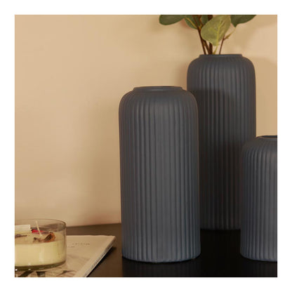 Yubi Sora Black Lined Vase Set of 3