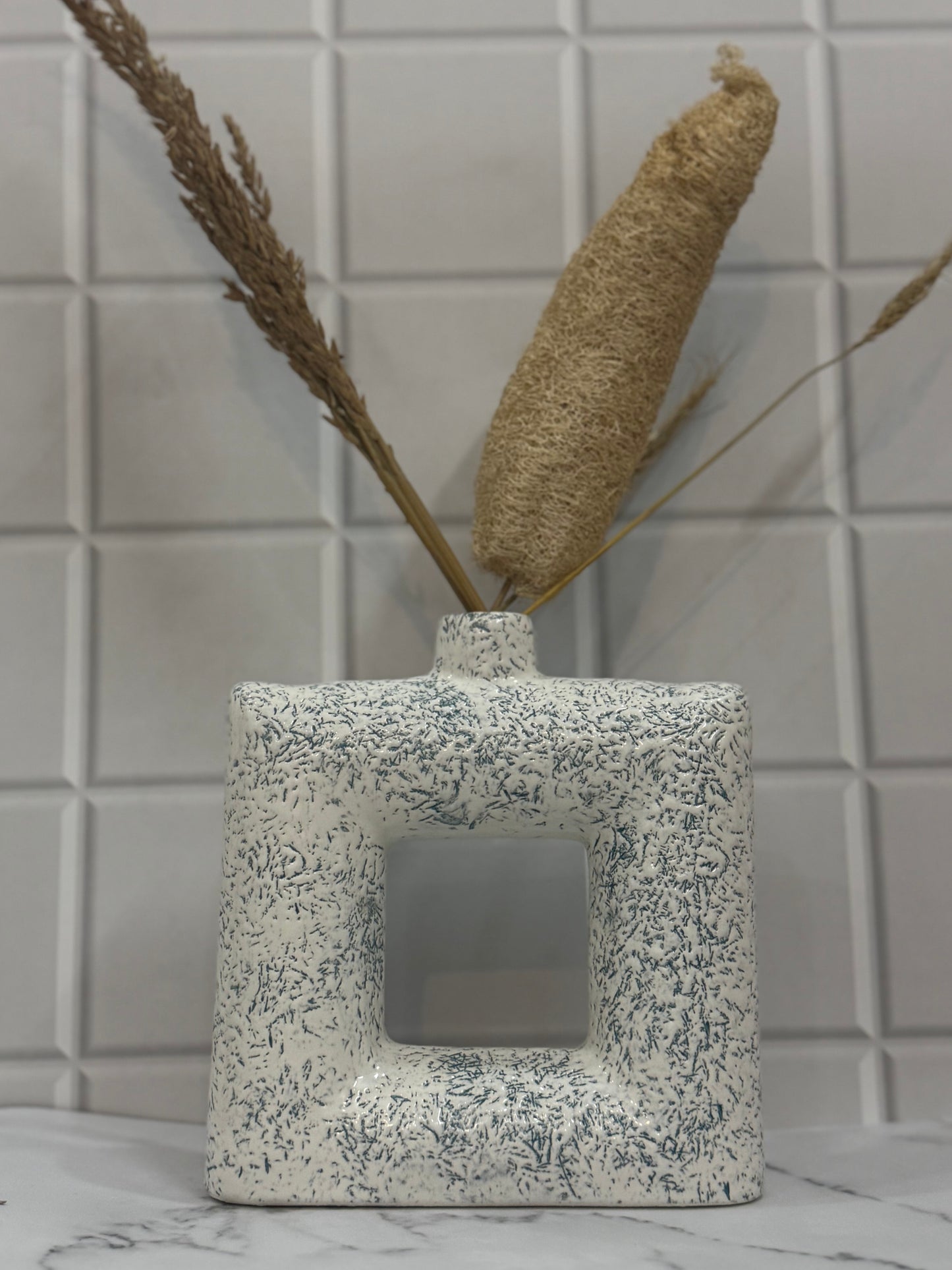 Yubi Sora Square Shaped Ceramic Vase