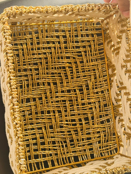 Golden Rectangle Basket With Flap