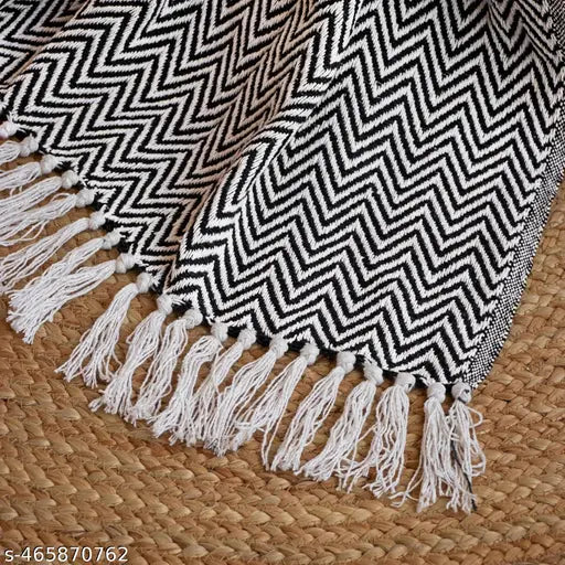Vibrant Striped Heavy Throw Blanket